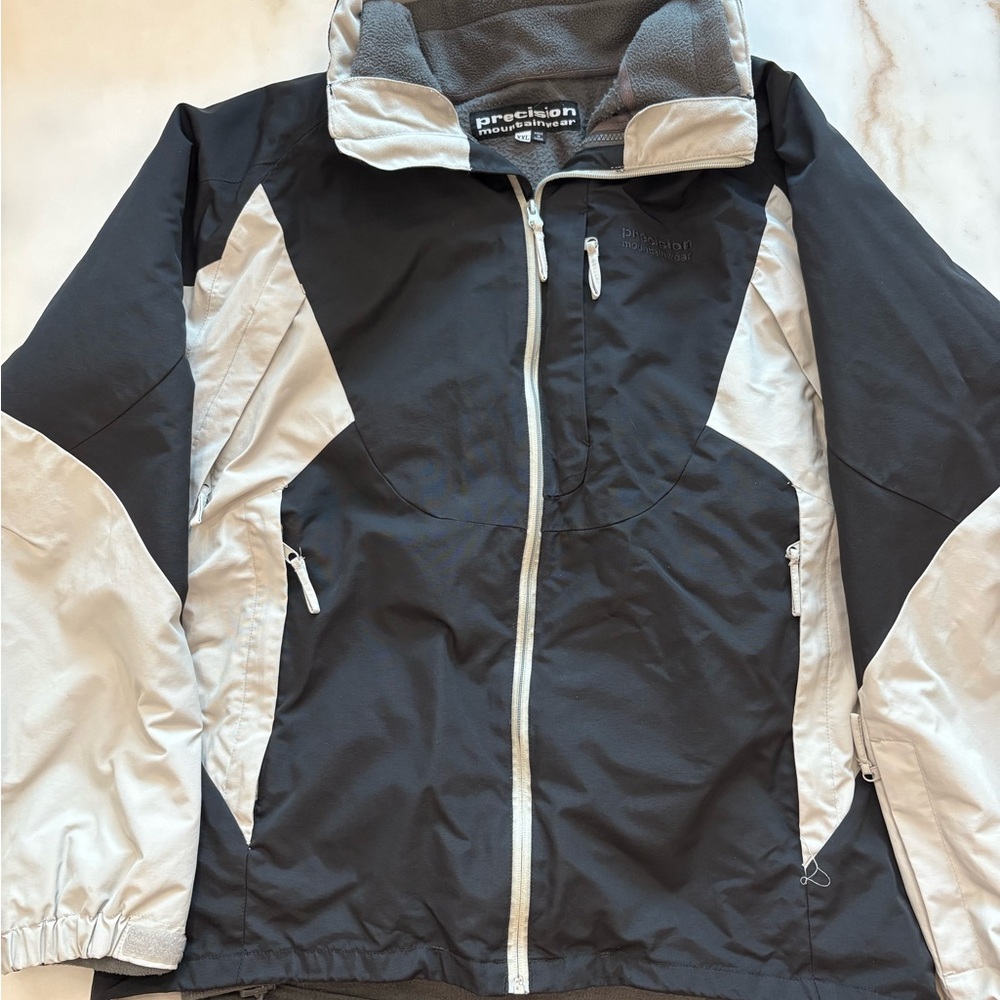 Men's Black and Cream Ski Jacket